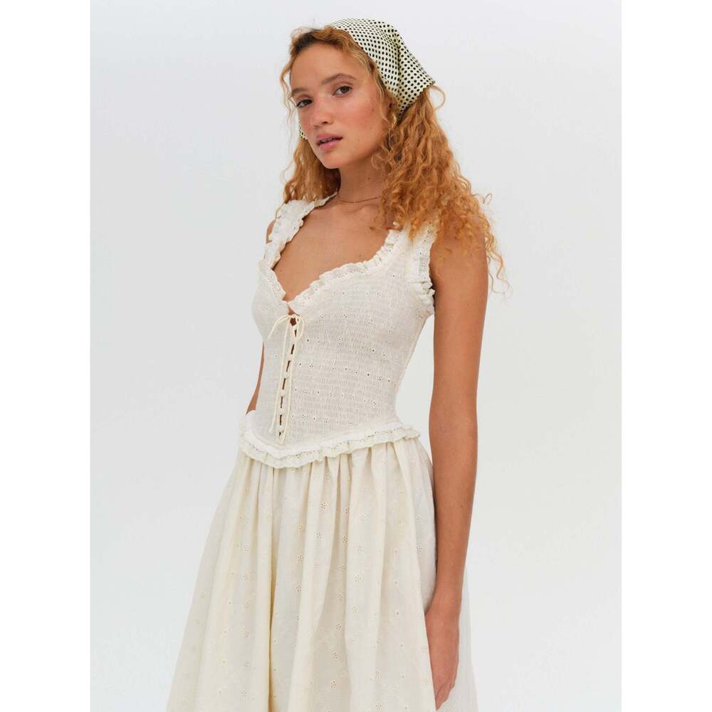 For Love & Lemons Cream Midi Dress - Picture 3 of 3
